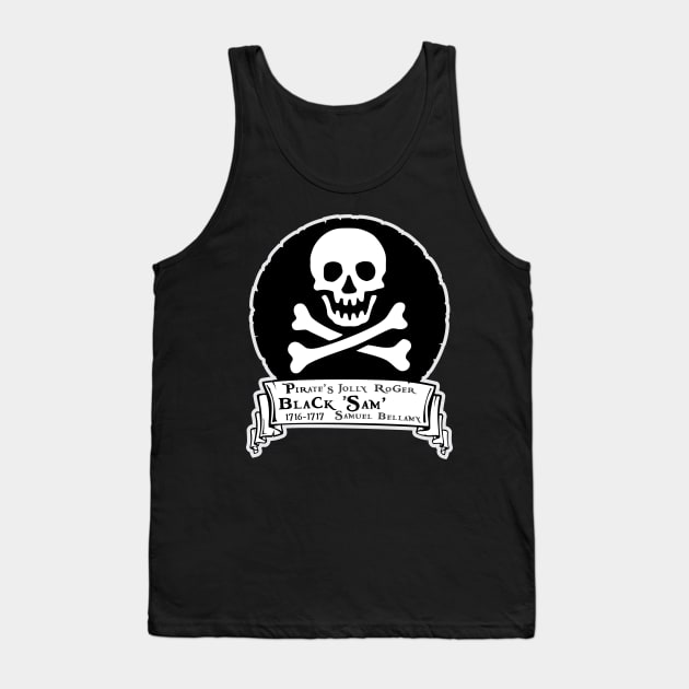 Jolly Roger - Samuel Black Sam Bellamy Tank Top by MBK